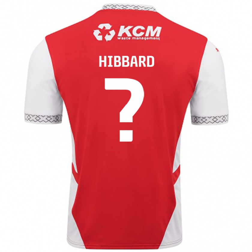 Kandiny Niño Camiseta Zac Hibbard #0 Rojo Blanco 1ª Equipación 2024/25 La Camisa Chile