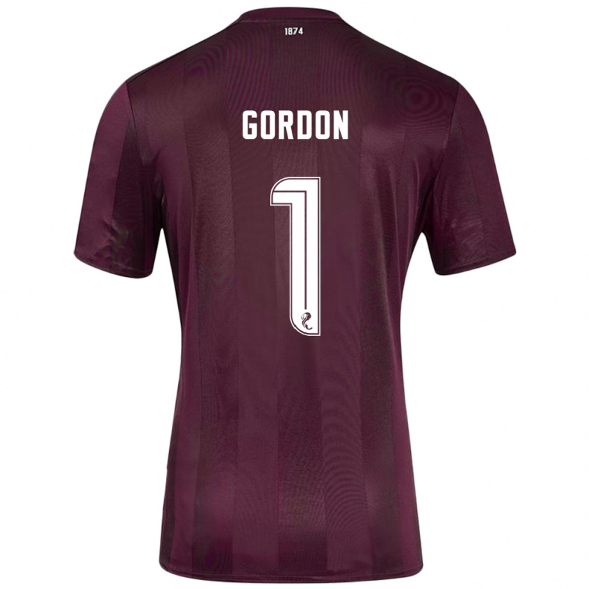 Kandiny Niño Camiseta Craig Gordon #1 Borgoña 1ª Equipación 2024/25 La Camisa Chile