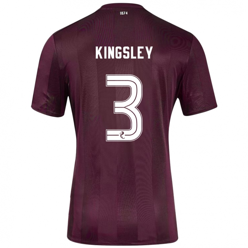 Kandiny Niño Camiseta Stephen Kingsley #3 Borgoña 1ª Equipación 2024/25 La Camisa Chile