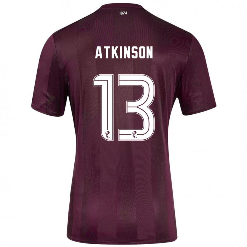 Kandiny Niño Camiseta Nathaniel Atkinson #13 Borgoña 1ª Equipación 2024/25 La Camisa Chile