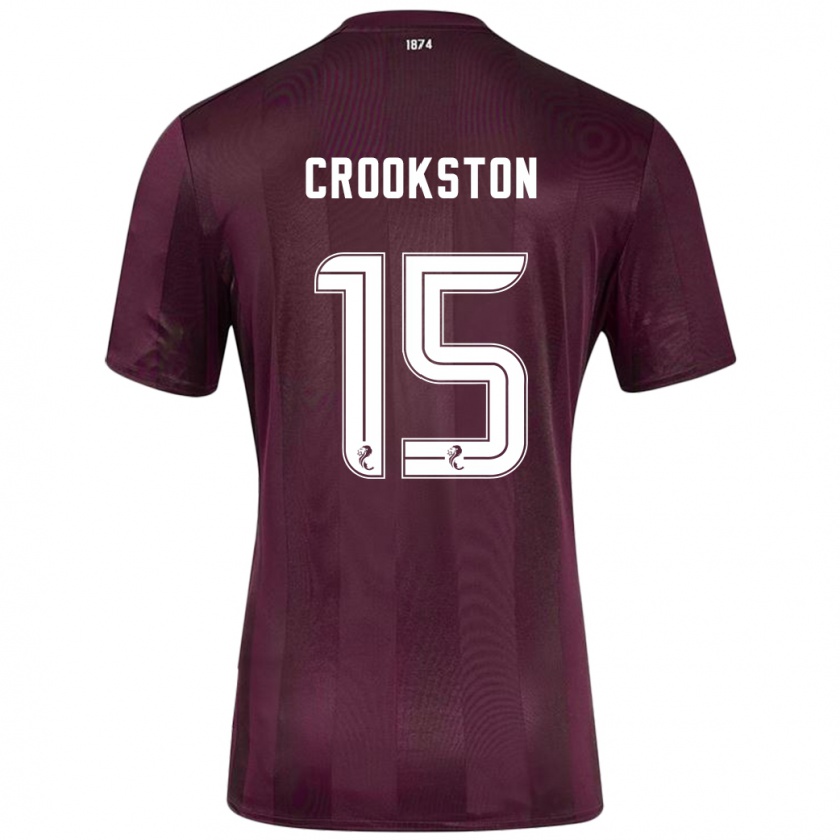 Kandiny Niño Camiseta Gregor Crookston #15 Borgoña 1ª Equipación 2024/25 La Camisa Chile