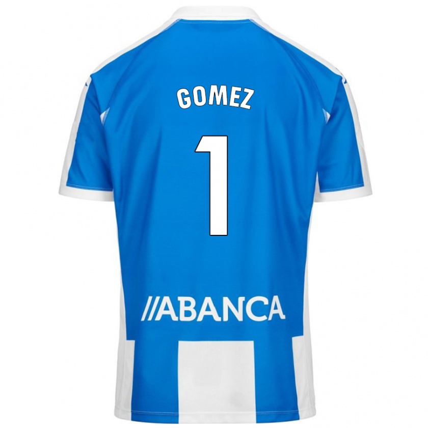 Kandiny Niño Camiseta Yohana Gómez #1 Azul Blanco 1ª Equipación 2024/25 La Camisa Chile