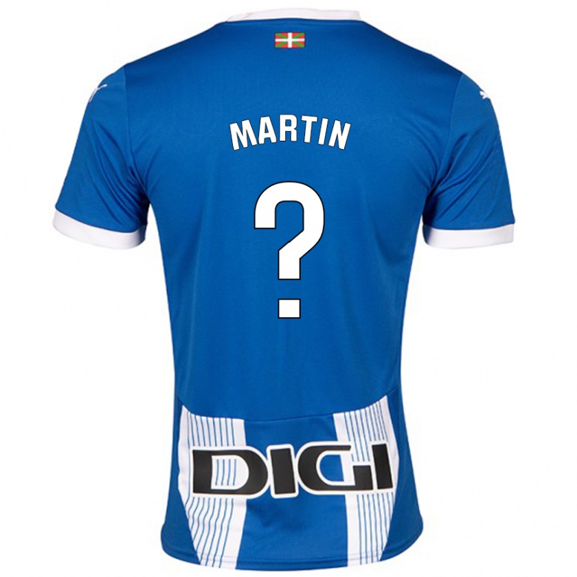 Kandiny Niño Camiseta Carlos Martín #0 Azul 1ª Equipación 2024/25 La Camisa Chile