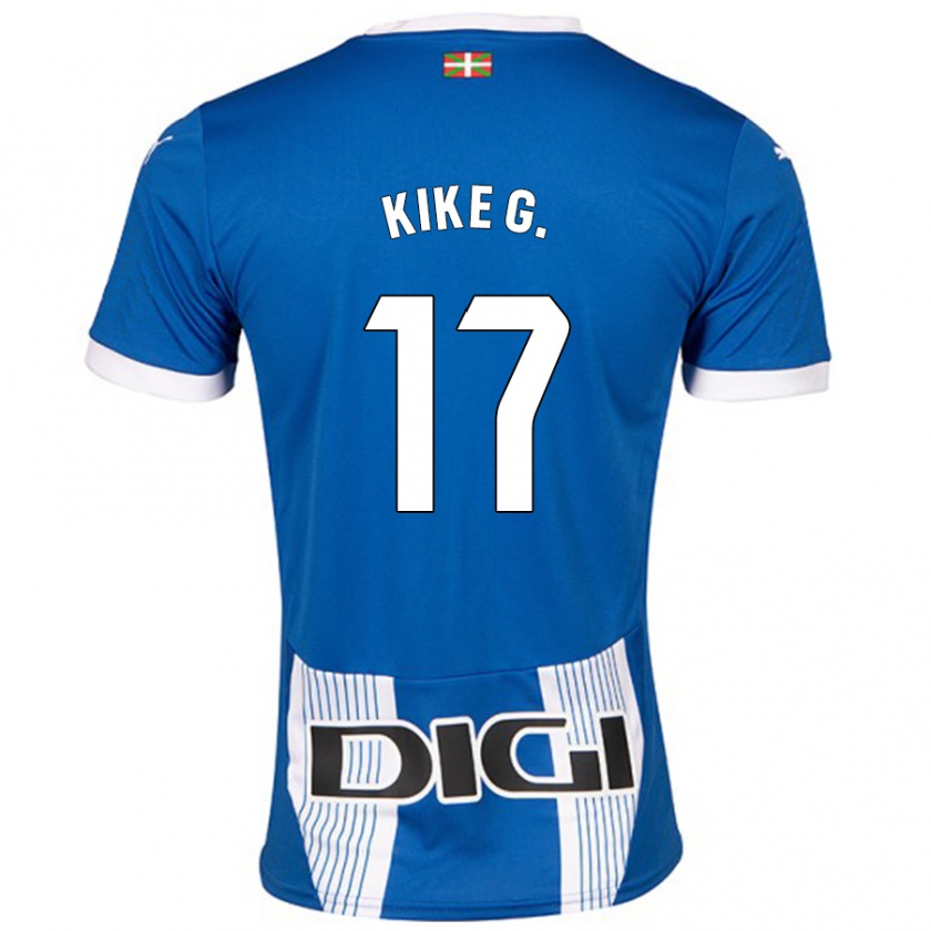 Kandiny Niño Camiseta Kike García #17 Azul 1ª Equipación 2024/25 La Camisa Chile