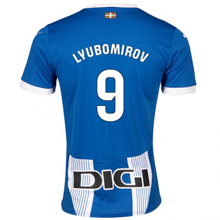 Kandiny Niño Camiseta Daniel Lyubomirov #9 Azul 1ª Equipación 2024/25 La Camisa Chile