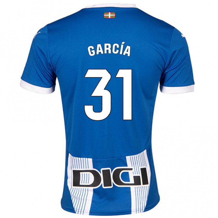 Kandiny Niño Camiseta Gaizka García #31 Azul 1ª Equipación 2024/25 La Camisa Chile