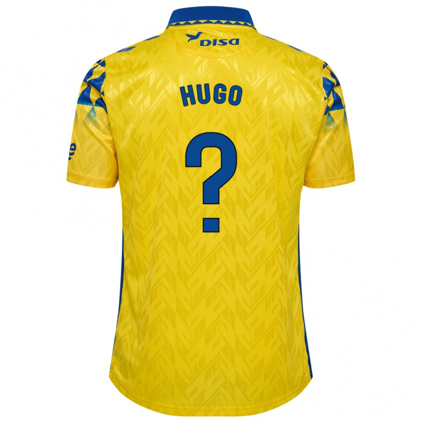 Kandiny Niño Camiseta Hugo Hernández #0 Amarillo Azul 1ª Equipación 2024/25 La Camisa Chile