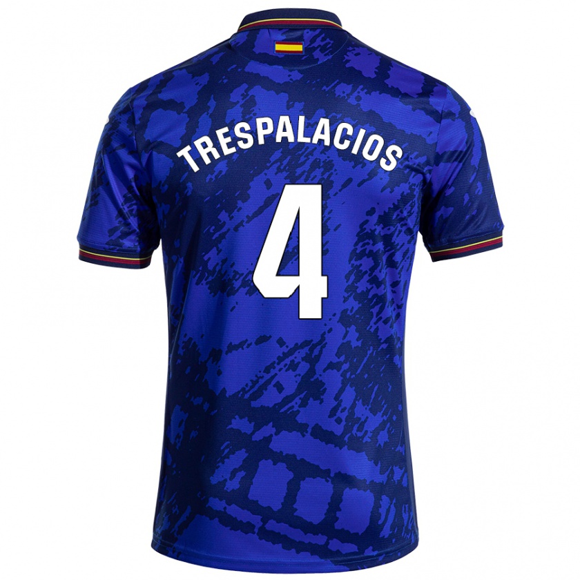 Kandiny Niño Camiseta Adrián Trespalacios #4 Azul Más Oscuro 1ª Equipación 2024/25 La Camisa Chile