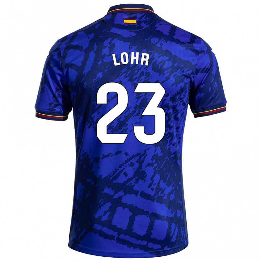 Kandiny Niño Camiseta Luca Lohr #23 Azul Más Oscuro 1ª Equipación 2024/25 La Camisa Chile