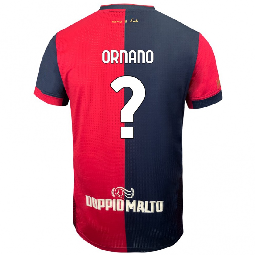 Kandiny Niño Camiseta Marco Ornano #0 Rojo Azul Más Oscuro 1ª Equipación 2024/25 La Camisa Chile