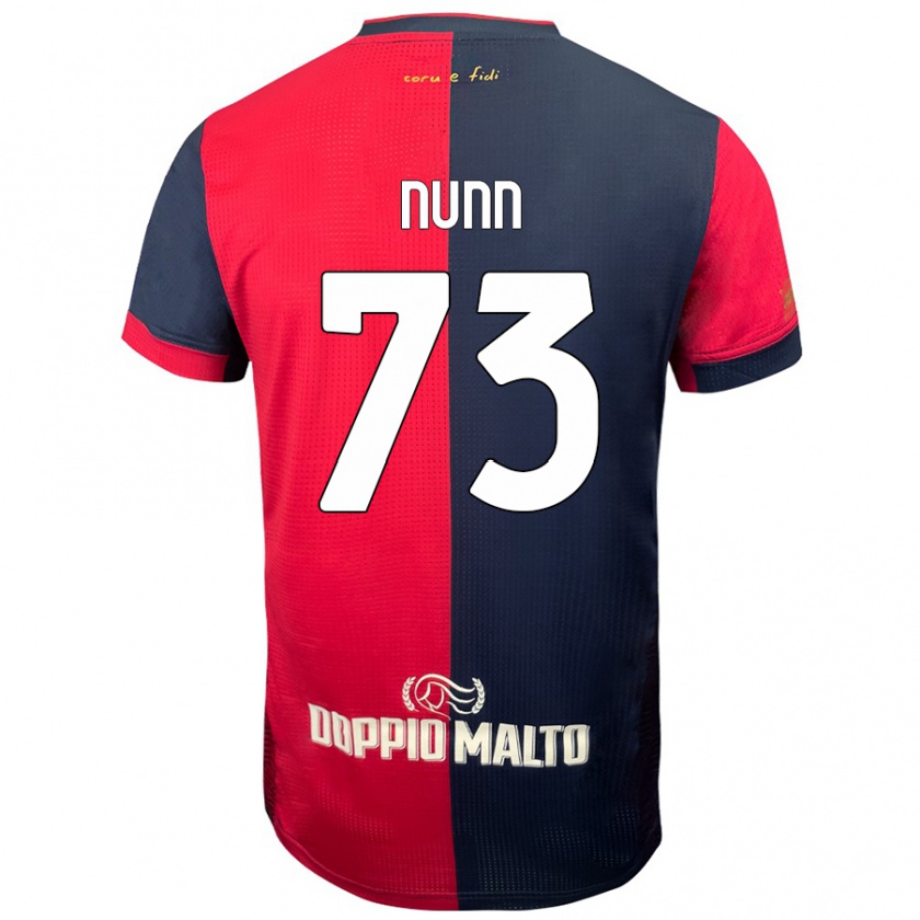 Kandiny Niño Camiseta Jack Nunn #73 Rojo Azul Más Oscuro 1ª Equipación 2024/25 La Camisa Chile