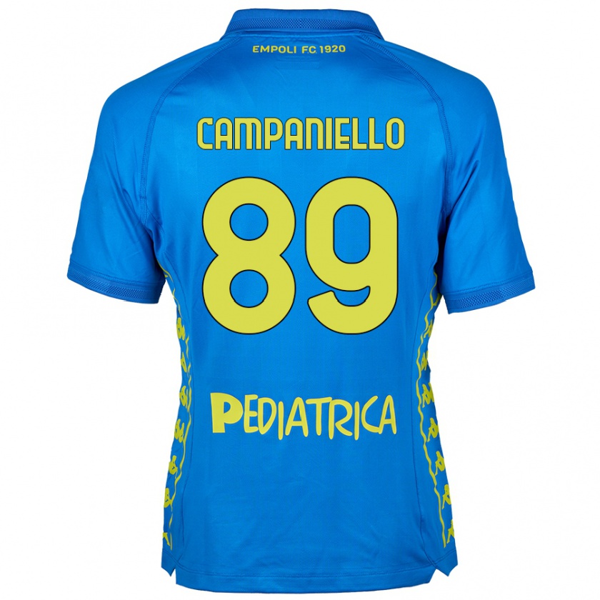 Kandiny Niño Camiseta Thomas Campaniello #89 Azul 1ª Equipación 2024/25 La Camisa Chile