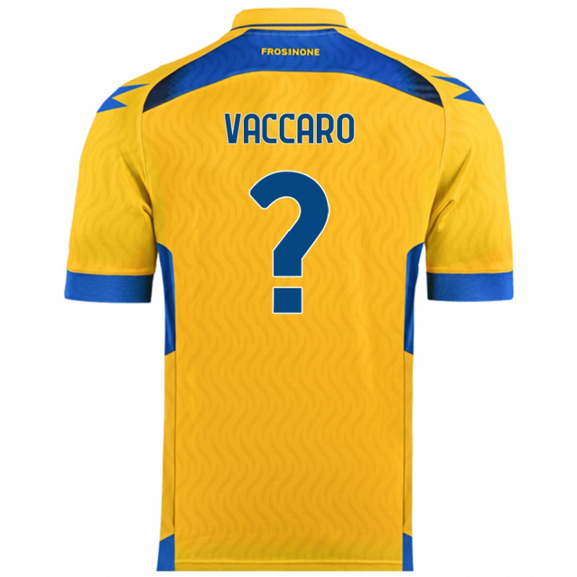 Kandiny Niño Camiseta Cristian Vaccaro #0 Amarillo 1ª Equipación 2024/25 La Camisa Chile