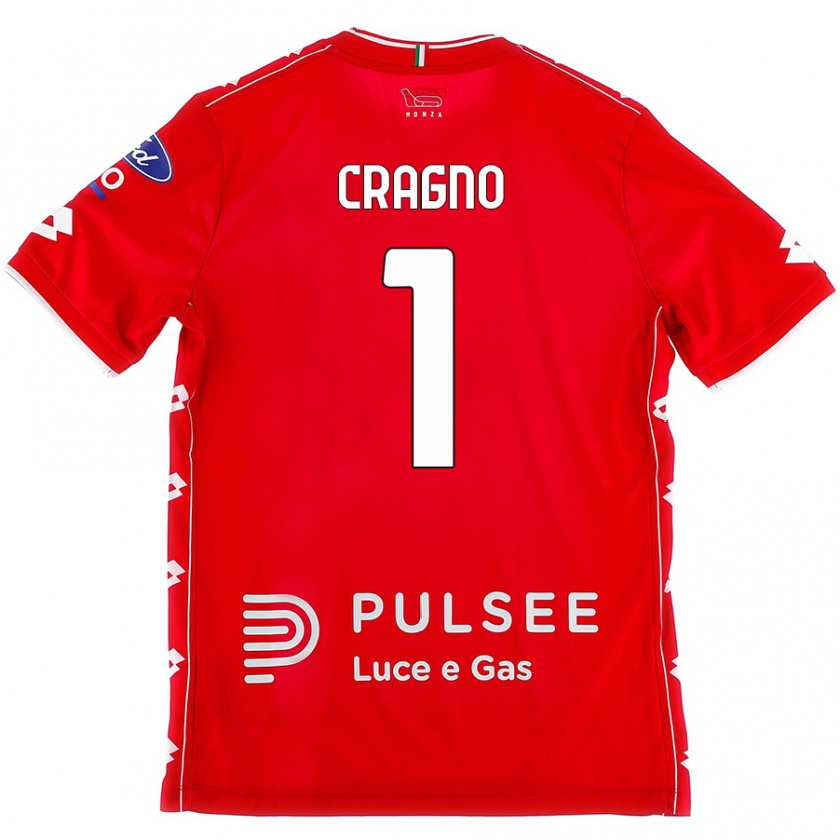 Kandiny Niño Camiseta Alessio Cragno #1 Rojo Blanco 1ª Equipación 2024/25 La Camisa Chile