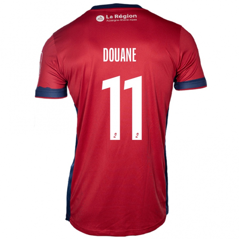 Kandiny Niño Camiseta Maïdine Douane #11 Borgoña Claro 1ª Equipación 2024/25 La Camisa Chile