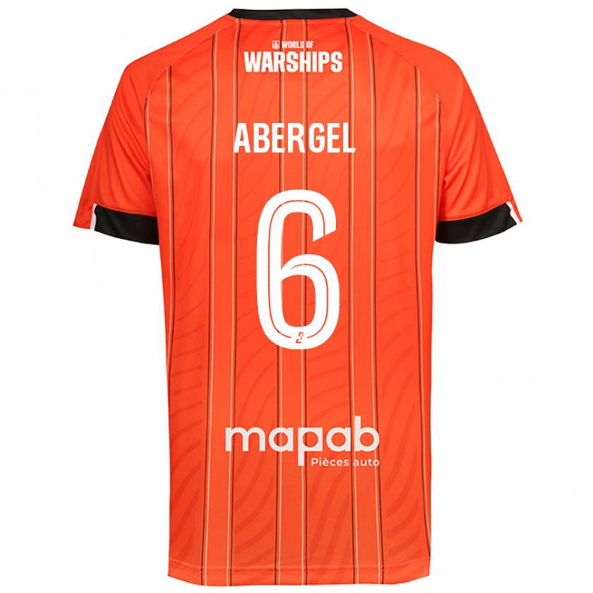 Kandiny Niño Camiseta Laurent Abergel #6 Naranja 1ª Equipación 2024/25 La Camisa Chile