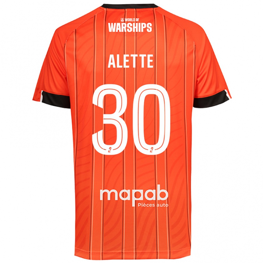 Kandiny Niño Camiseta Gaël Alette #30 Naranja 1ª Equipación 2024/25 La Camisa Chile