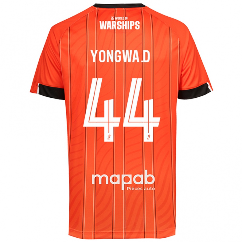 Kandiny Niño Camiseta Darlin Yongwa #44 Naranja 1ª Equipación 2024/25 La Camisa Chile