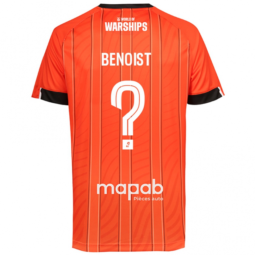 Kandiny Niño Camiseta Baptiste Benoist #0 Naranja 1ª Equipación 2024/25 La Camisa Chile