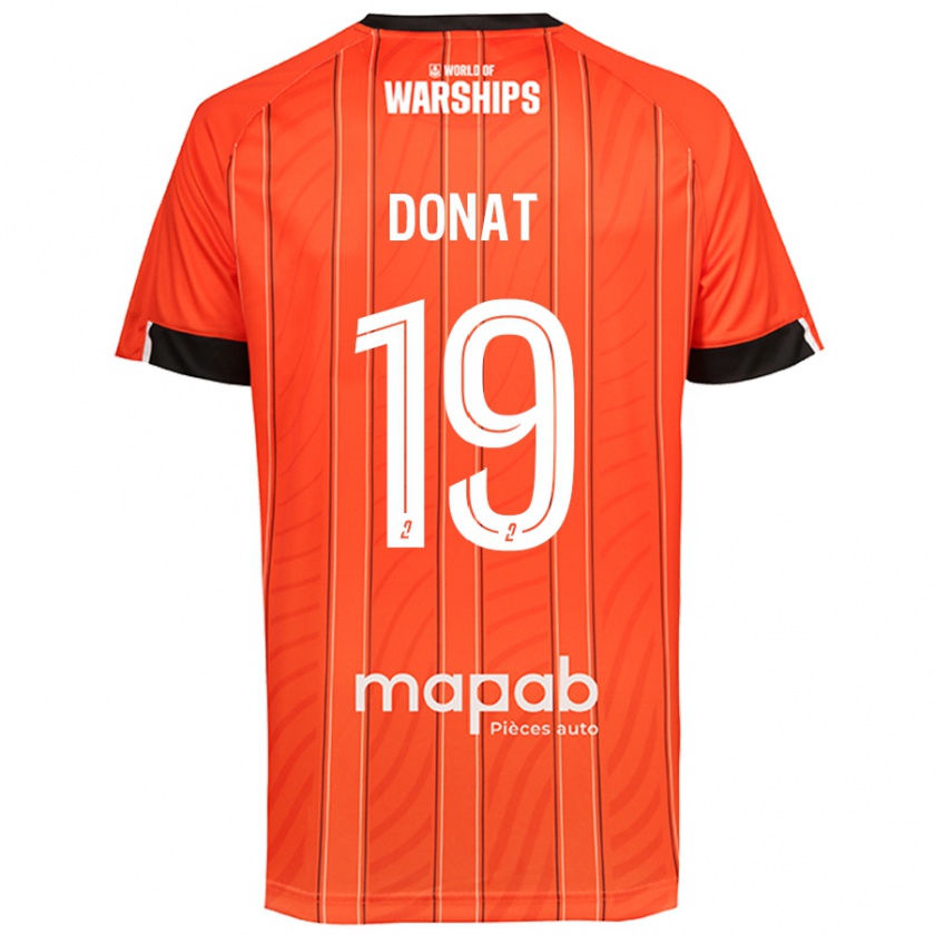 Kandiny Niño Camiseta Noa Donat #19 Naranja 1ª Equipación 2024/25 La Camisa Chile