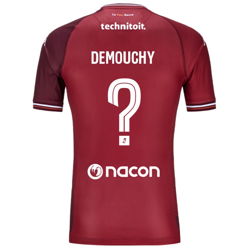 Kandiny Niño Camiseta Albin Demouchy #0 Rojo Granata 1ª Equipación 2024/25 La Camisa Chile