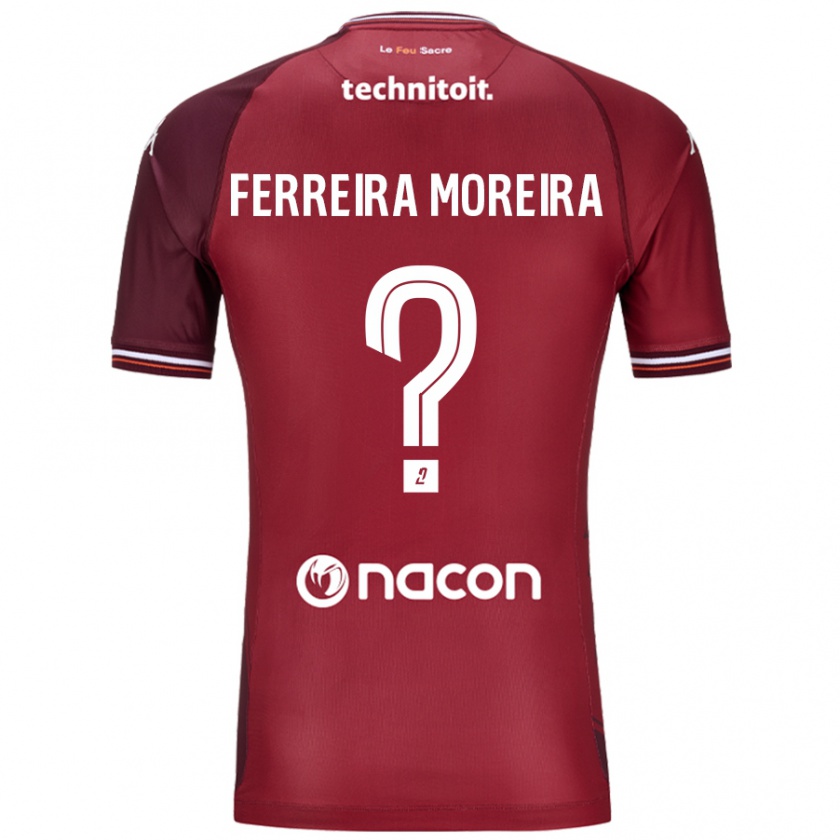 Kandiny Niño Camiseta Ruben Ferreira Moreira #0 Rojo Granata 1ª Equipación 2024/25 La Camisa Chile