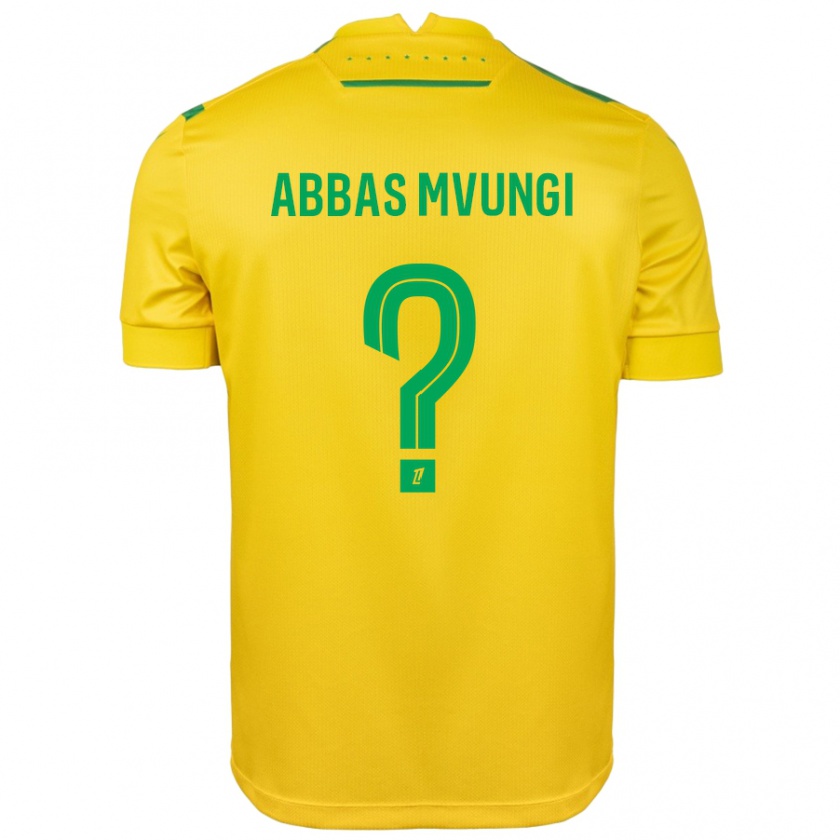 Kandiny Niño Camiseta Omar Abbas Mvungi #0 Amarillo Verde 1ª Equipación 2024/25 La Camisa Chile