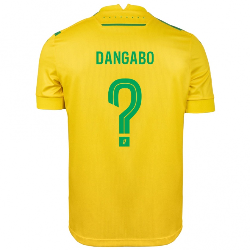 Kandiny Niño Camiseta Hamissou Dangabo #0 Amarillo Verde 1ª Equipación 2024/25 La Camisa Chile