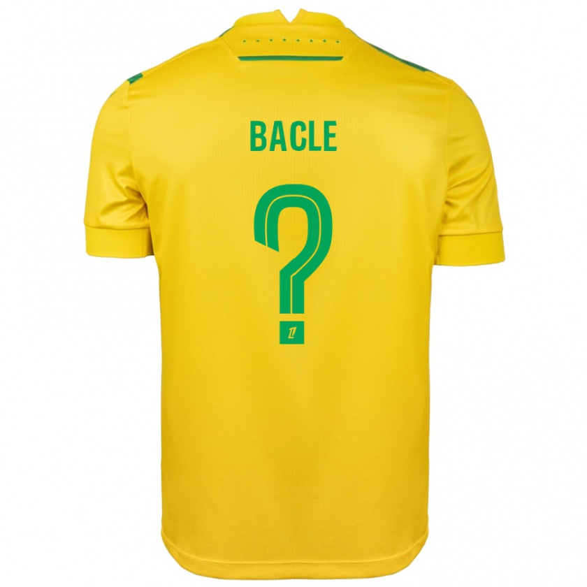 Kandiny Niño Camiseta Thomas Bacle #0 Amarillo Verde 1ª Equipación 2024/25 La Camisa Chile