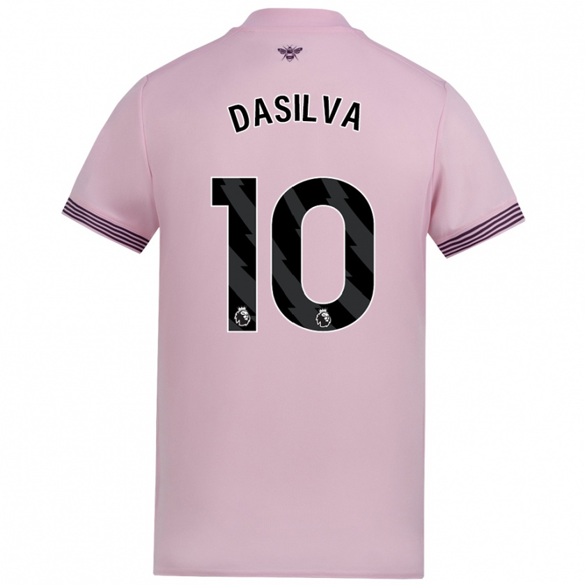 Kandiny Niño Camiseta Josh Dasilva #10 Rosa 2ª Equipación 2024/25 La Camisa Chile