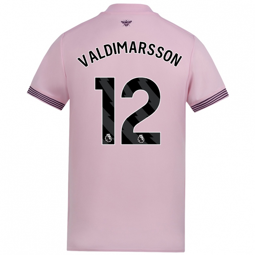 Kandiny Niño Camiseta Hákon Rafn Valdimarsson #12 Rosa 2ª Equipación 2024/25 La Camisa Chile