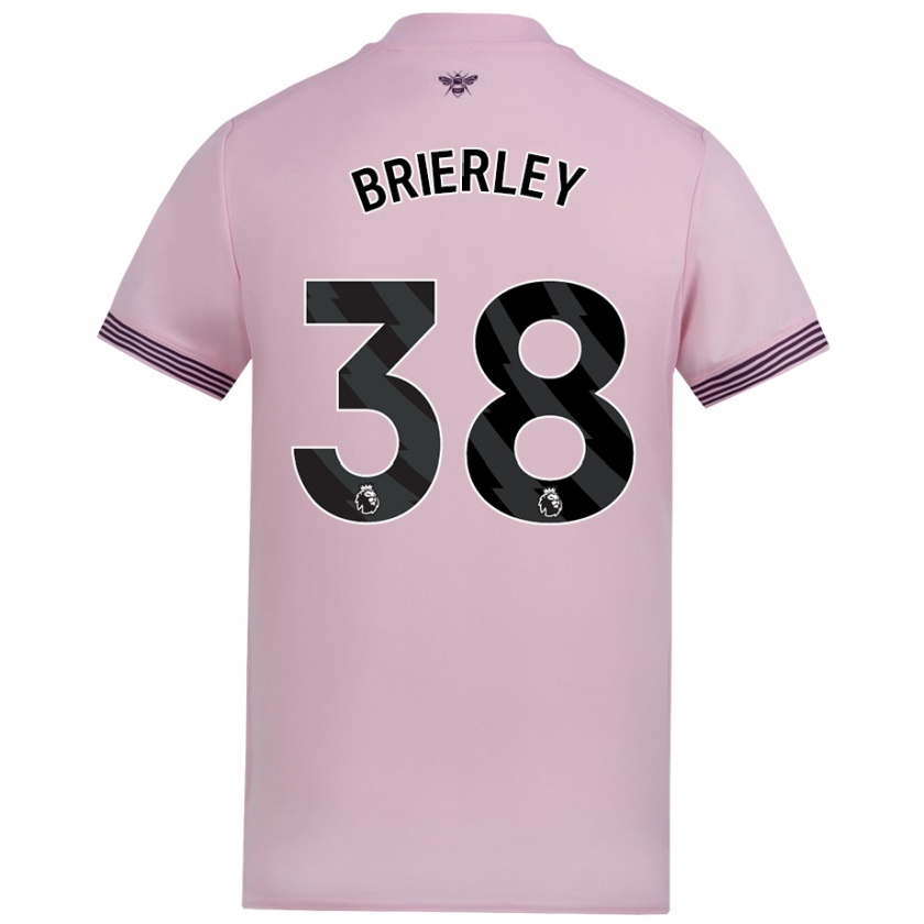 Kandiny Niño Camiseta Ethan Brierley #38 Rosa 2ª Equipación 2024/25 La Camisa Chile