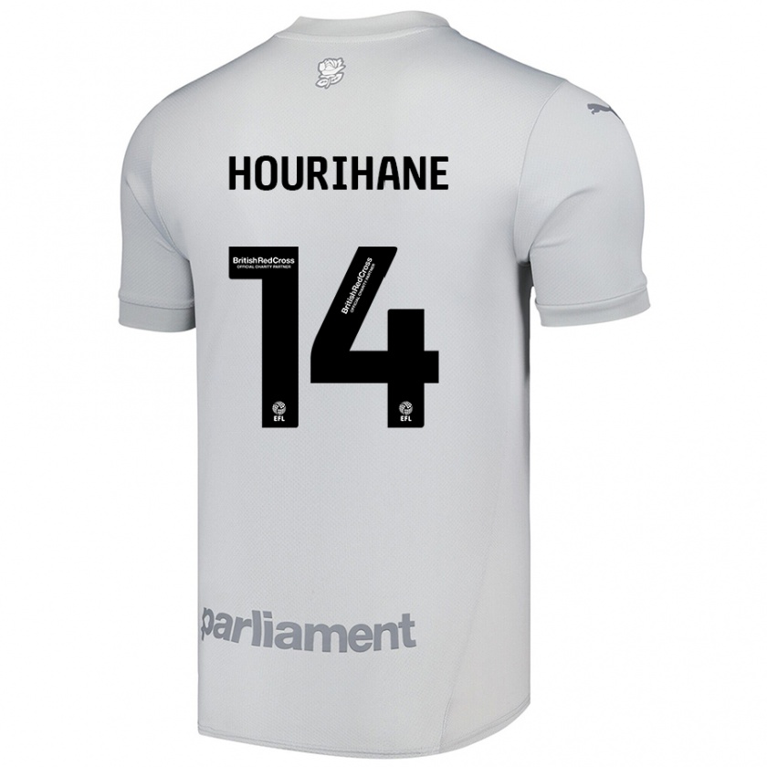 Kandiny Niño Camiseta Conor Hourihane #14 Gris Plata 2ª Equipación 2024/25 La Camisa Chile