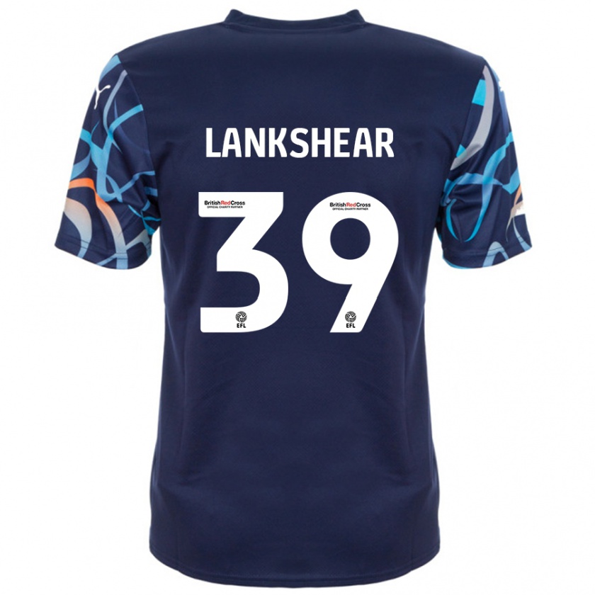 Kandiny Niño Camiseta Alex Lankshear #39 Azul Marino 2ª Equipación 2024/25 La Camisa Chile