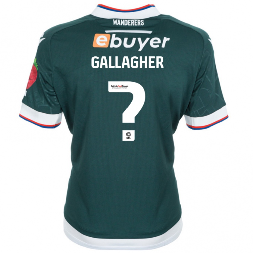 Kandiny Niño Camiseta Tamzin Gallagher #0 Verde Oscuro 2ª Equipación 2024/25 La Camisa Chile