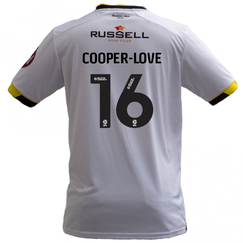 Kandiny Niño Camiseta Jack Cooper-Love #16 Blanco 2ª Equipación 2024/25 La Camisa Chile