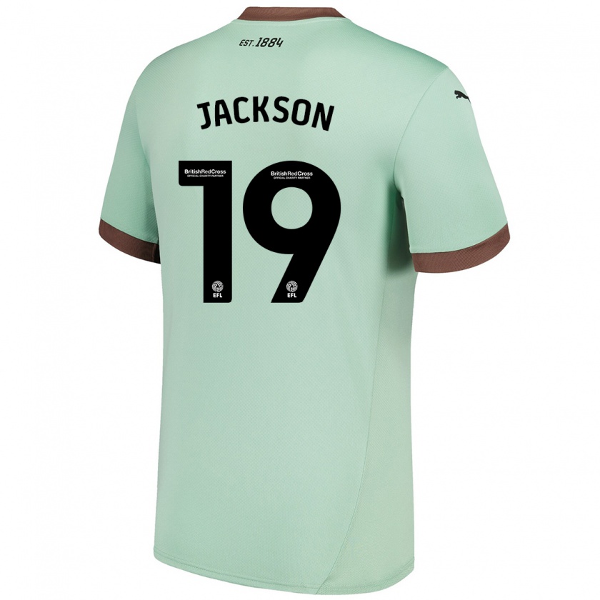 Kandiny Niño Camiseta Kayden Jackson #19 Verde Pálido 2ª Equipación 2024/25 La Camisa Chile