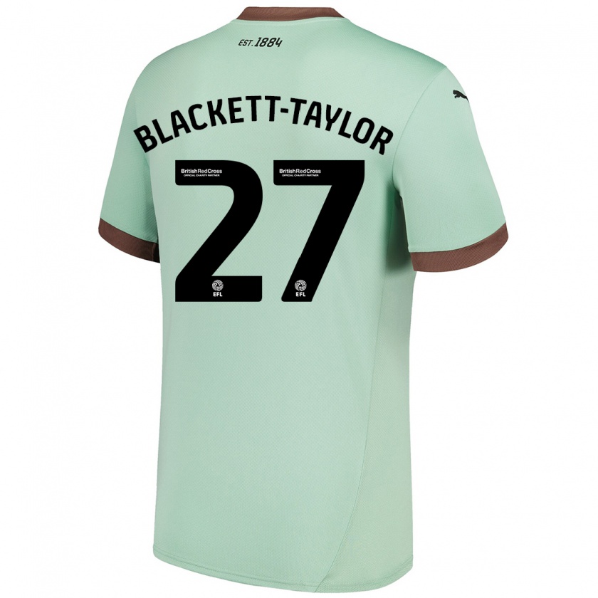 Kandiny Niño Camiseta Corey Blackett-Taylor #27 Verde Pálido 2ª Equipación 2024/25 La Camisa Chile