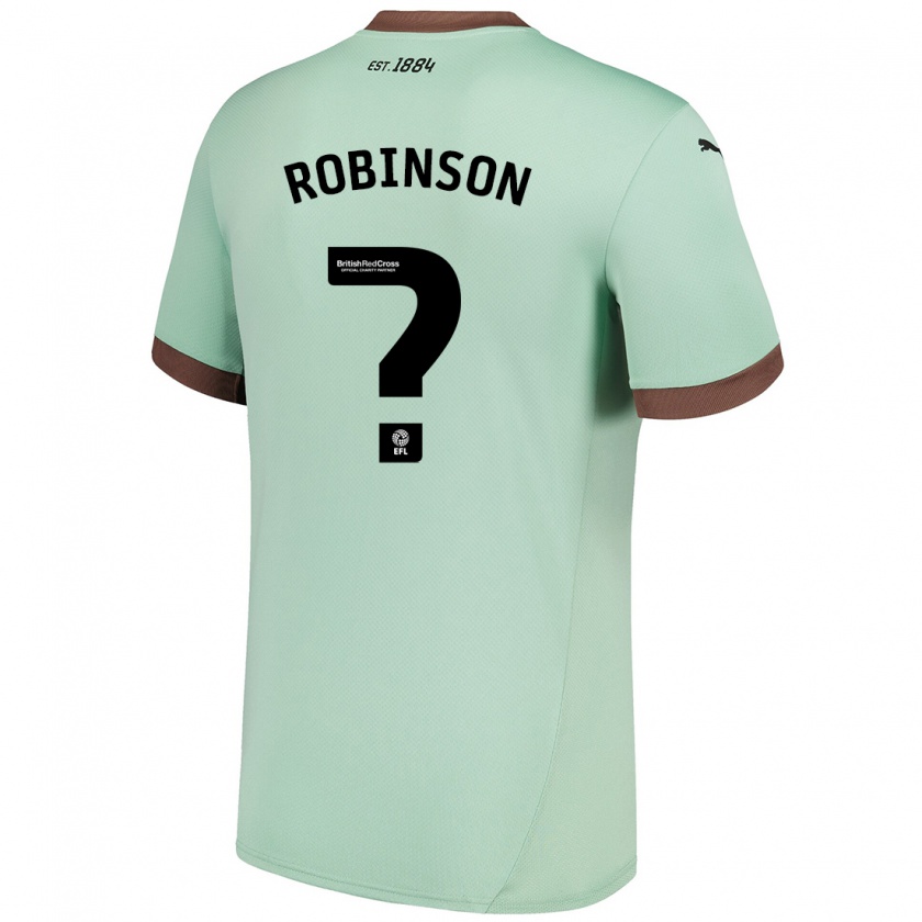 Kandiny Niño Camiseta Keilen Robinson #0 Verde Pálido 2ª Equipación 2024/25 La Camisa Chile