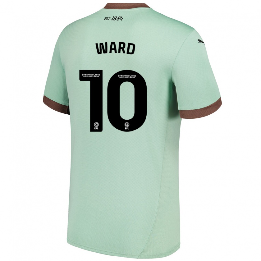 Kandiny Niño Camiseta Hannah Ward #10 Verde Pálido 2ª Equipación 2024/25 La Camisa Chile