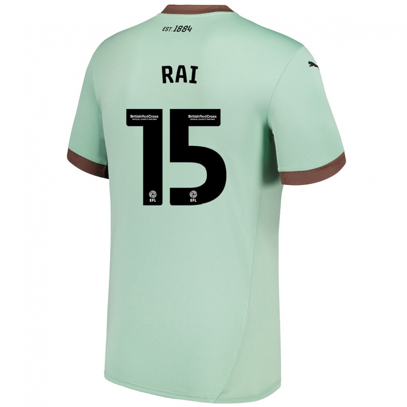 Kandiny Niño Camiseta Kira Rai #15 Verde Pálido 2ª Equipación 2024/25 La Camisa Chile