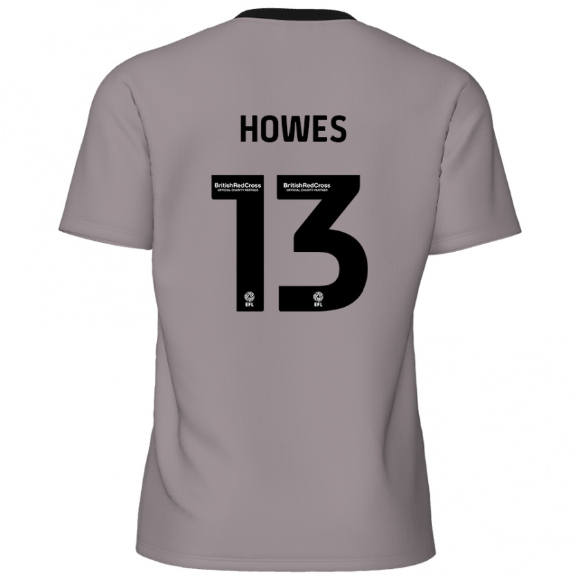 Kandiny Niño Camiseta Sam Howes #13 Gris 2ª Equipación 2024/25 La Camisa Chile