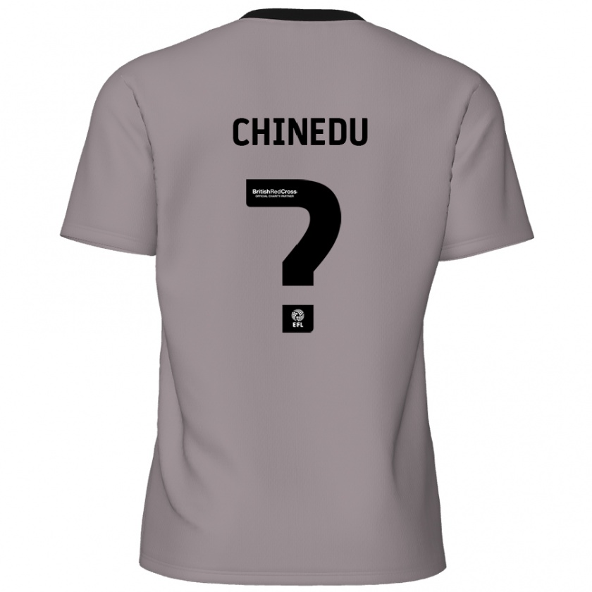 Kandiny Niño Camiseta Phillip Chinedu #0 Gris 2ª Equipación 2024/25 La Camisa Chile