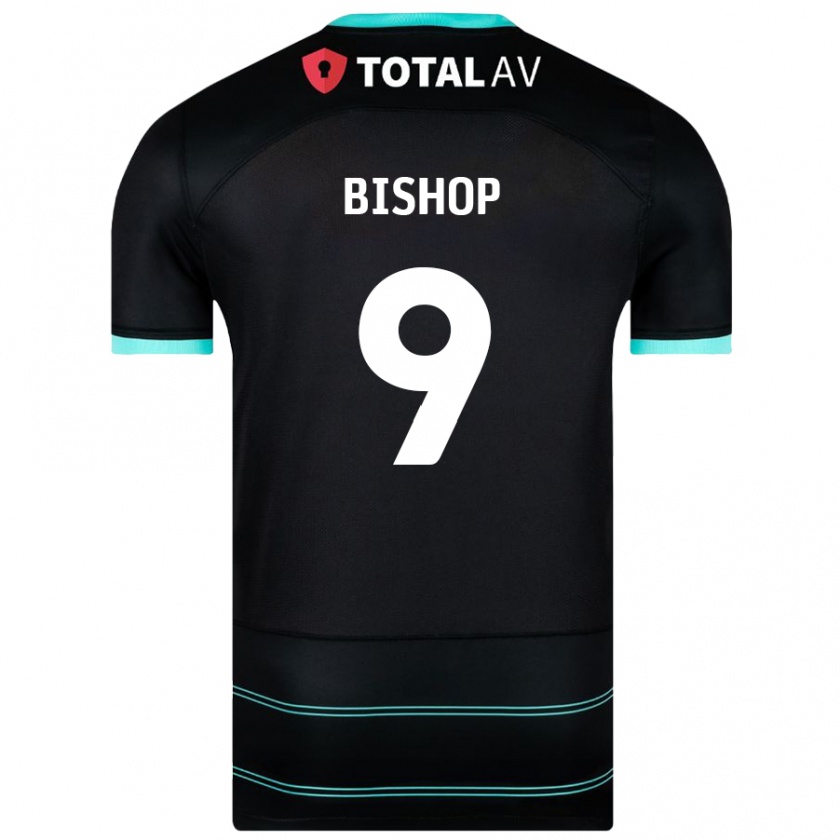 Kandiny Niño Camiseta Colby Bishop #9 Negro 2ª Equipación 2024/25 La Camisa Chile