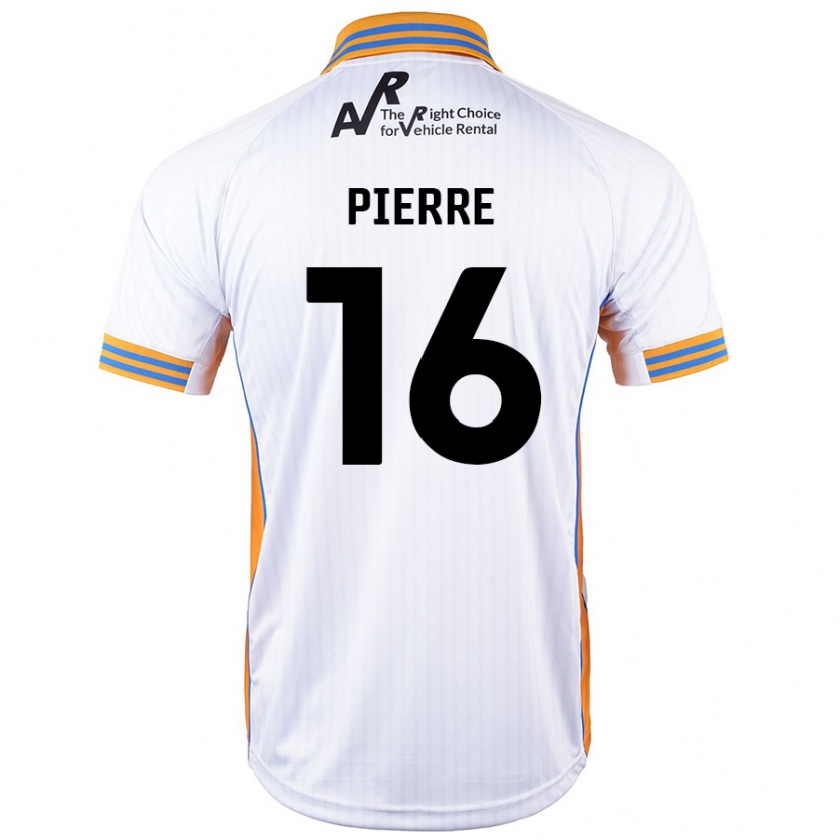 Kandiny Niño Camiseta Aaron Pierre #16 Blanco 2ª Equipación 2024/25 La Camisa Chile