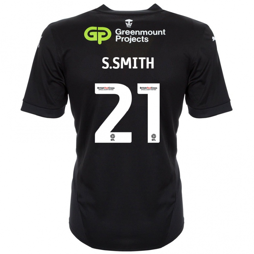 Kandiny Niño Camiseta Scott Smith #21 Negro 2ª Equipación 2024/25 La Camisa Chile