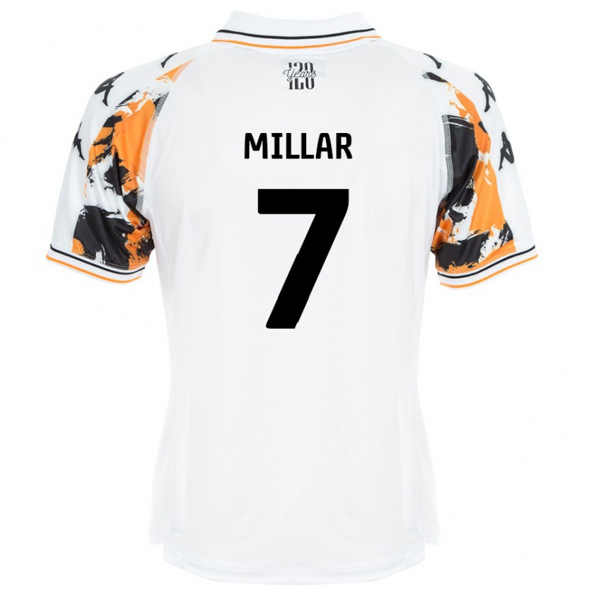 Kandiny Niño Camiseta Liam Millar #7 Blanco 2ª Equipación 2024/25 La Camisa Chile