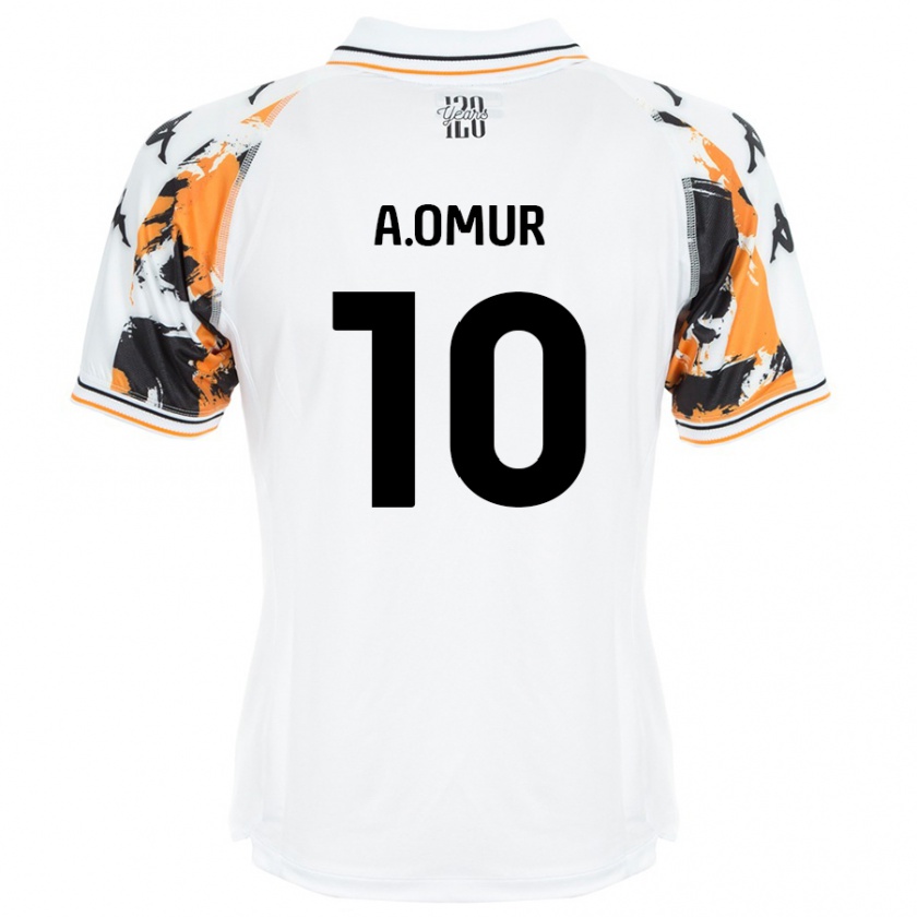 Kandiny Niño Camiseta Abdülkadir Ömür #10 Blanco 2ª Equipación 2024/25 La Camisa Chile