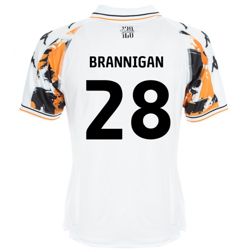 Kandiny Niño Camiseta Aoife Brannigan #28 Blanco 2ª Equipación 2024/25 La Camisa Chile