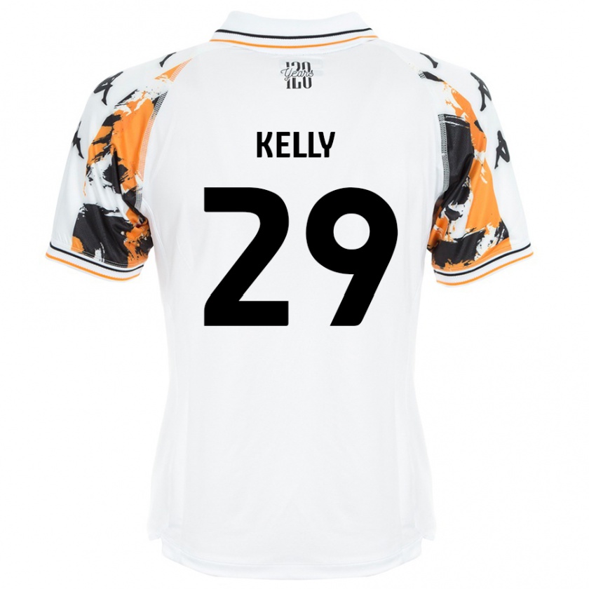 Kandiny Niño Camiseta Ace Kelly #29 Blanco 2ª Equipación 2024/25 La Camisa Chile